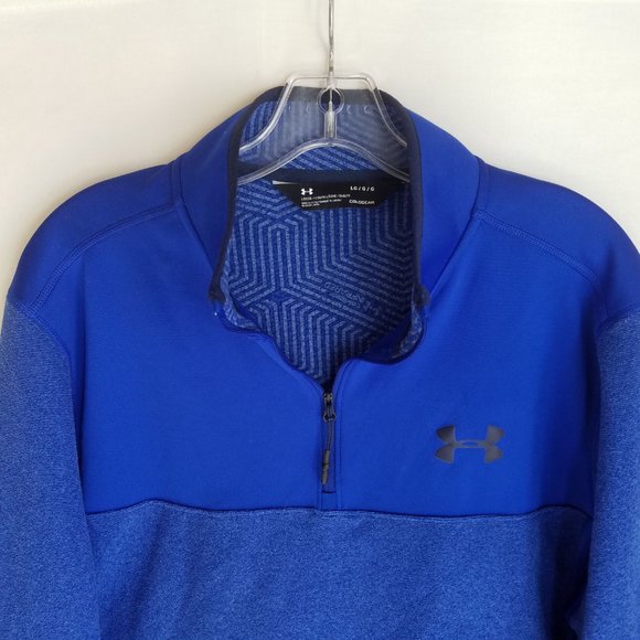 Under Armour Coldgear Infared 1/4 Zip Pullover Sweater Mens Size Large - Picture 2 of 6